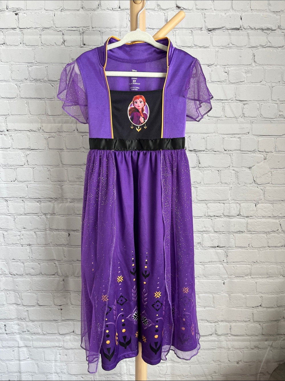 ⭐️⭐️PICK 5 / $20 Disney Purple Anna Glitter Dress-Up Costume
